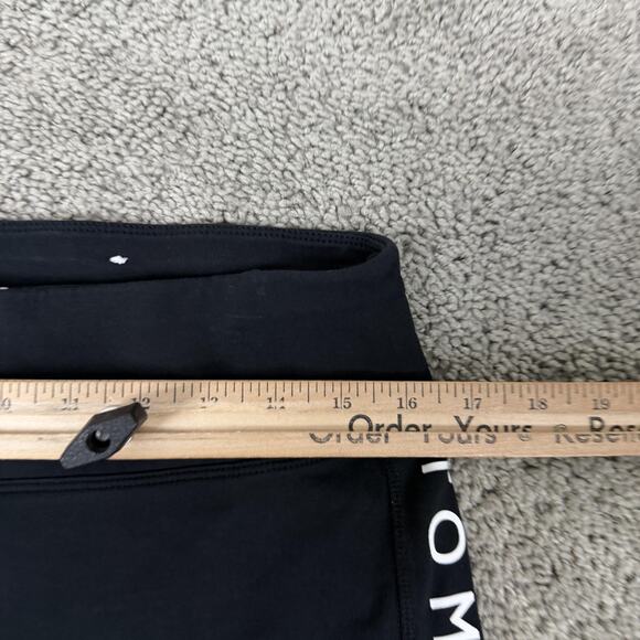 Tommy Hilfiger Shorts Womens XL Black Sport Bike Logo High Rise Cotton - Picture 6 of 9